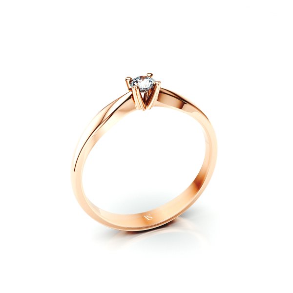 Zásnubní prsten VS059 – růžové zlato