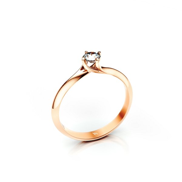 Zásnubní prsten VS061 – růžové zlato