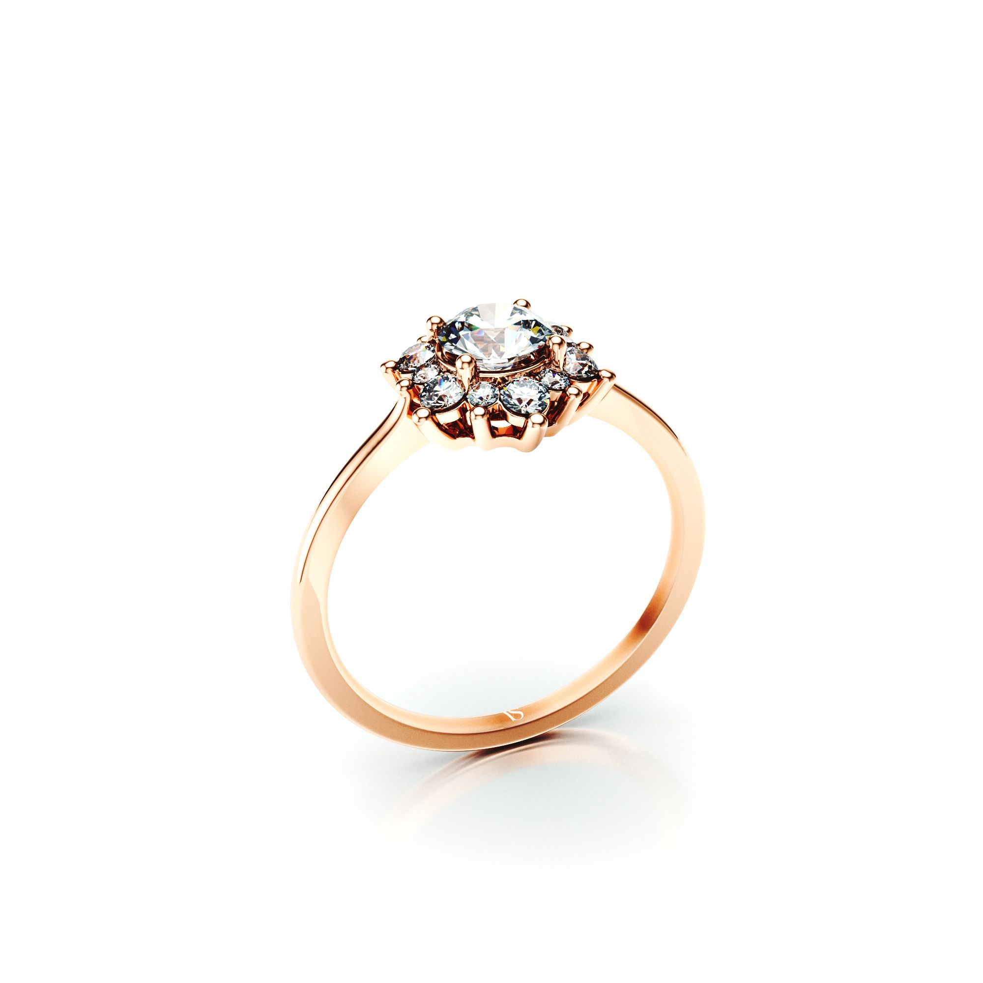 Zásnubní prsten VS062 – růžové zlato
