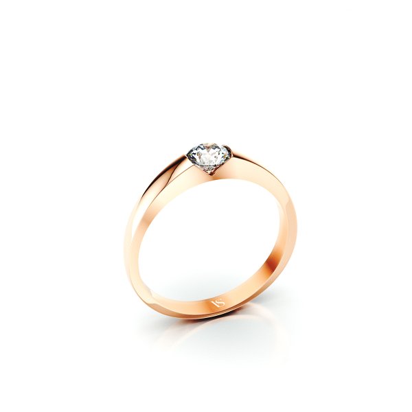 Zásnubní prsten VS063 – růžové zlato