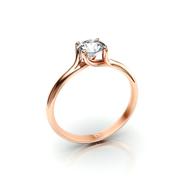 Zásnubní prsten VS088 – růžové zlato
