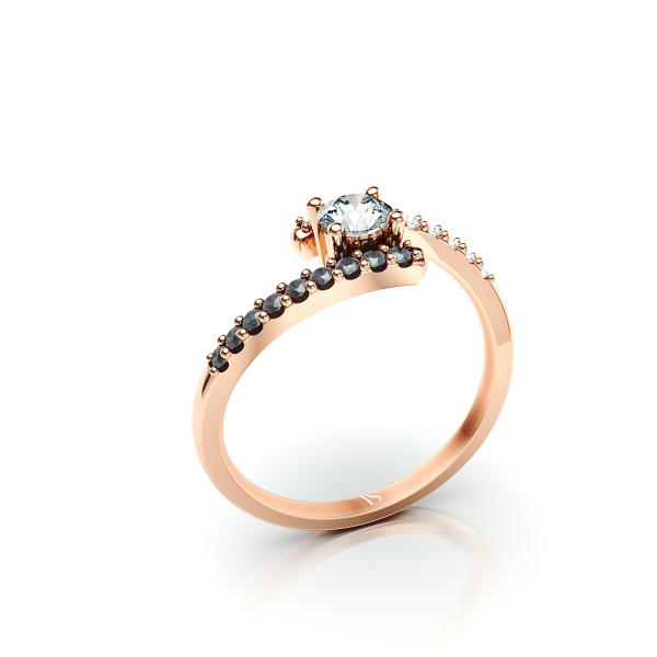 Zásnubní prsten VS098 – růžové zlato