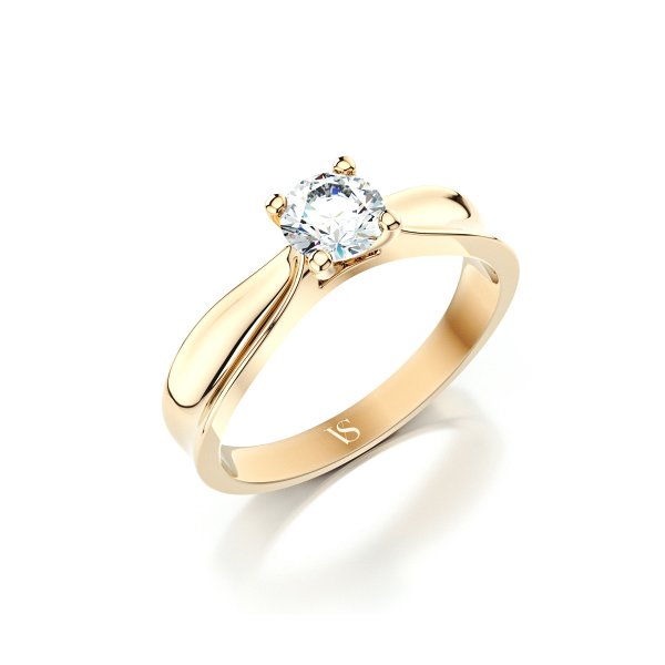 Zásnubní prsten VS119 – žluté zlato
