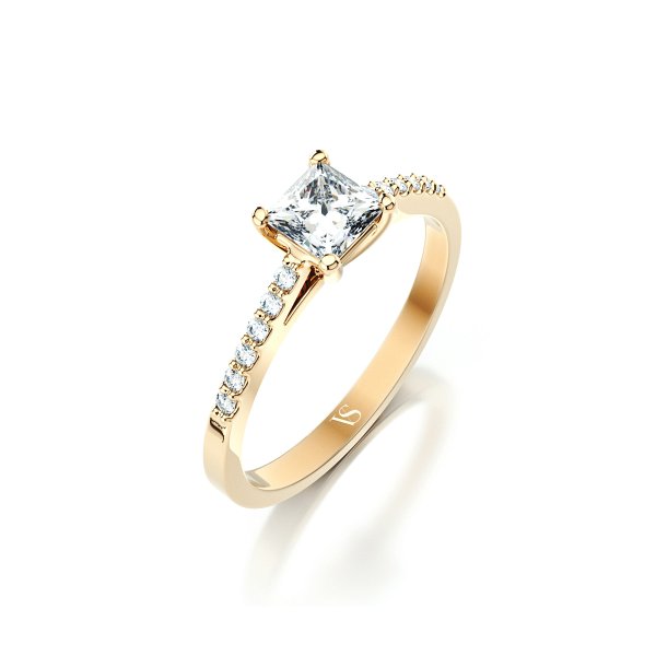 Zásnubní prsten VS130 – žluté zlato